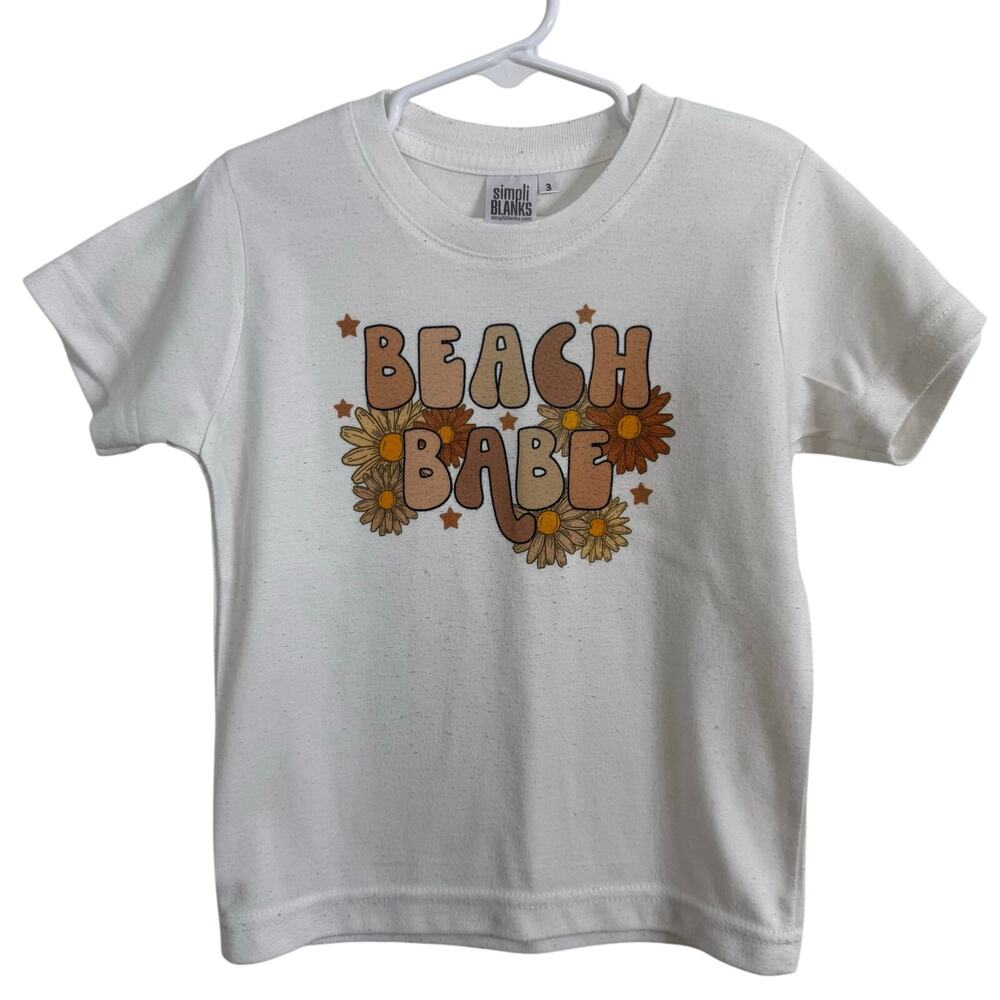 Rivers & Ames Beach Babe Custom Made T Shirt Size 3T